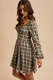 TARTAN MINI DRESS