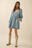 Denim Babydoll Dress