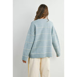 Striped Wide-Leg Drawstring Track Pants - BMP8039