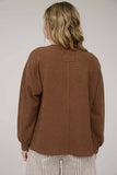 Drop Shoulder Knit Top