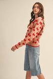 Fuzzy Cherry Sweater