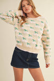 Fuzzy Cherry Sweater