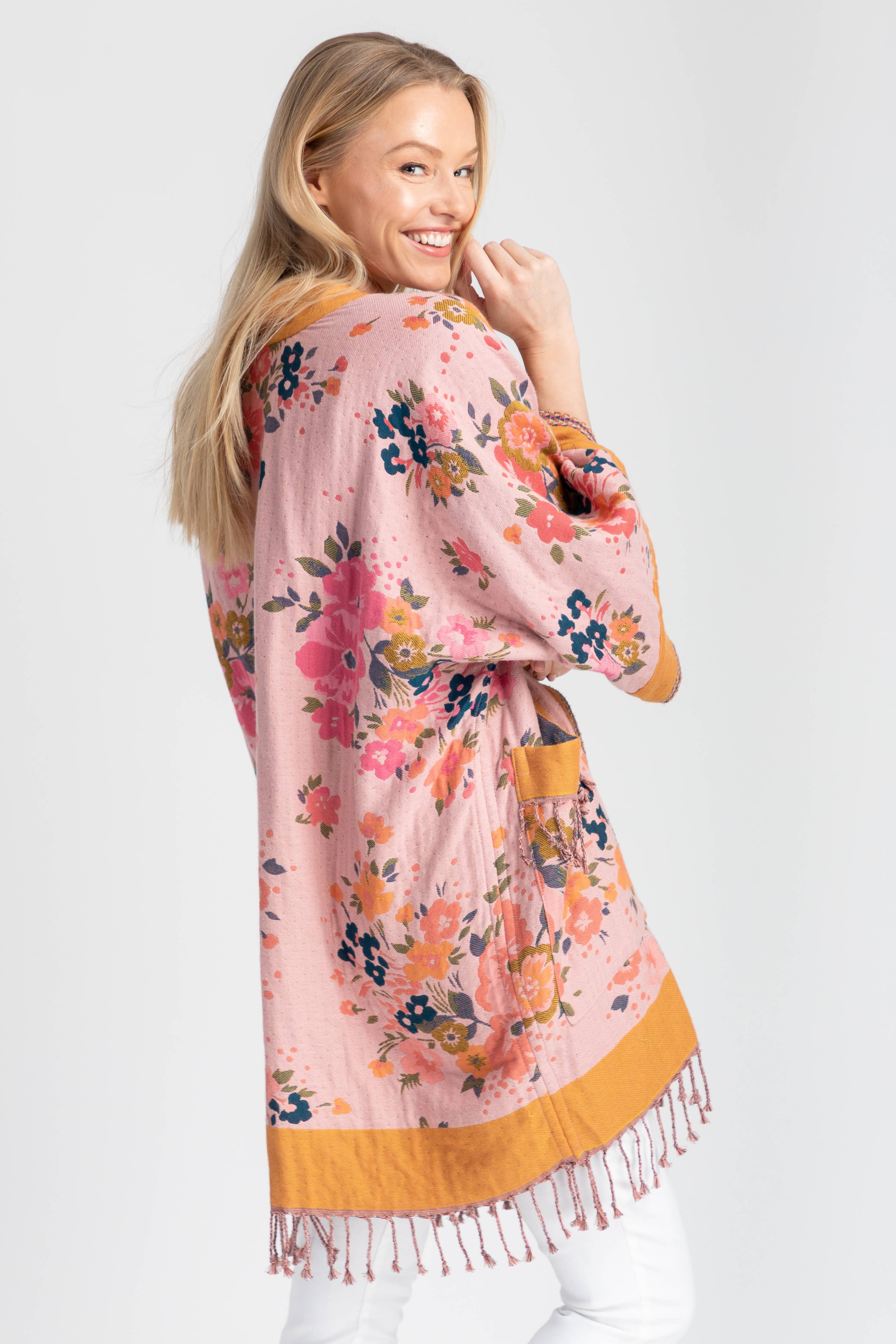Kirkville Woven Floral Kimono