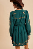 Embroidered Homestead Cotton Mini Dress
