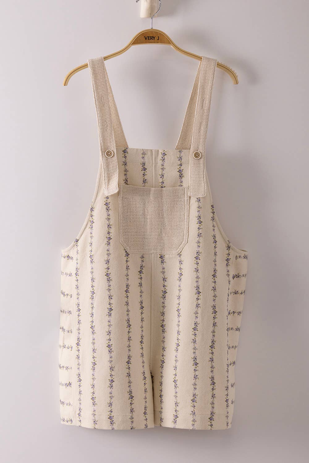 Floral Print Casual Overall