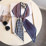 Skinny Silk Scarf for Hair, Neck or Bag Wrap_CWASC1512🎗️