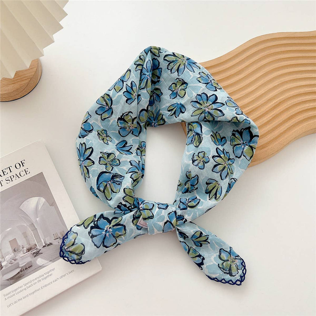 Cotton Linen Square Scarf for Women’s Neck Wrap_CWMS0672