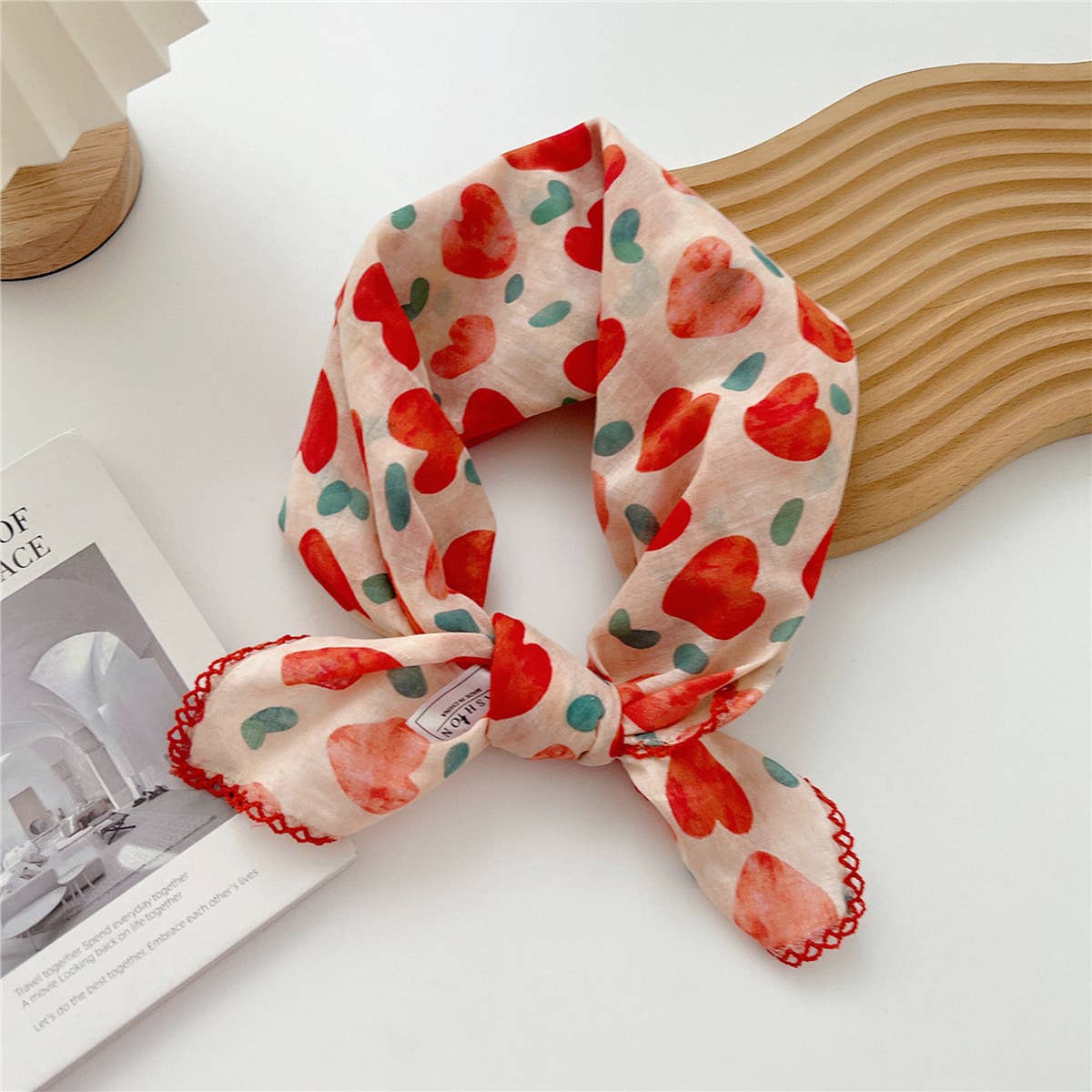 Cotton Linen Square Scarf for Women’s Neck Wrap_CWMS0672