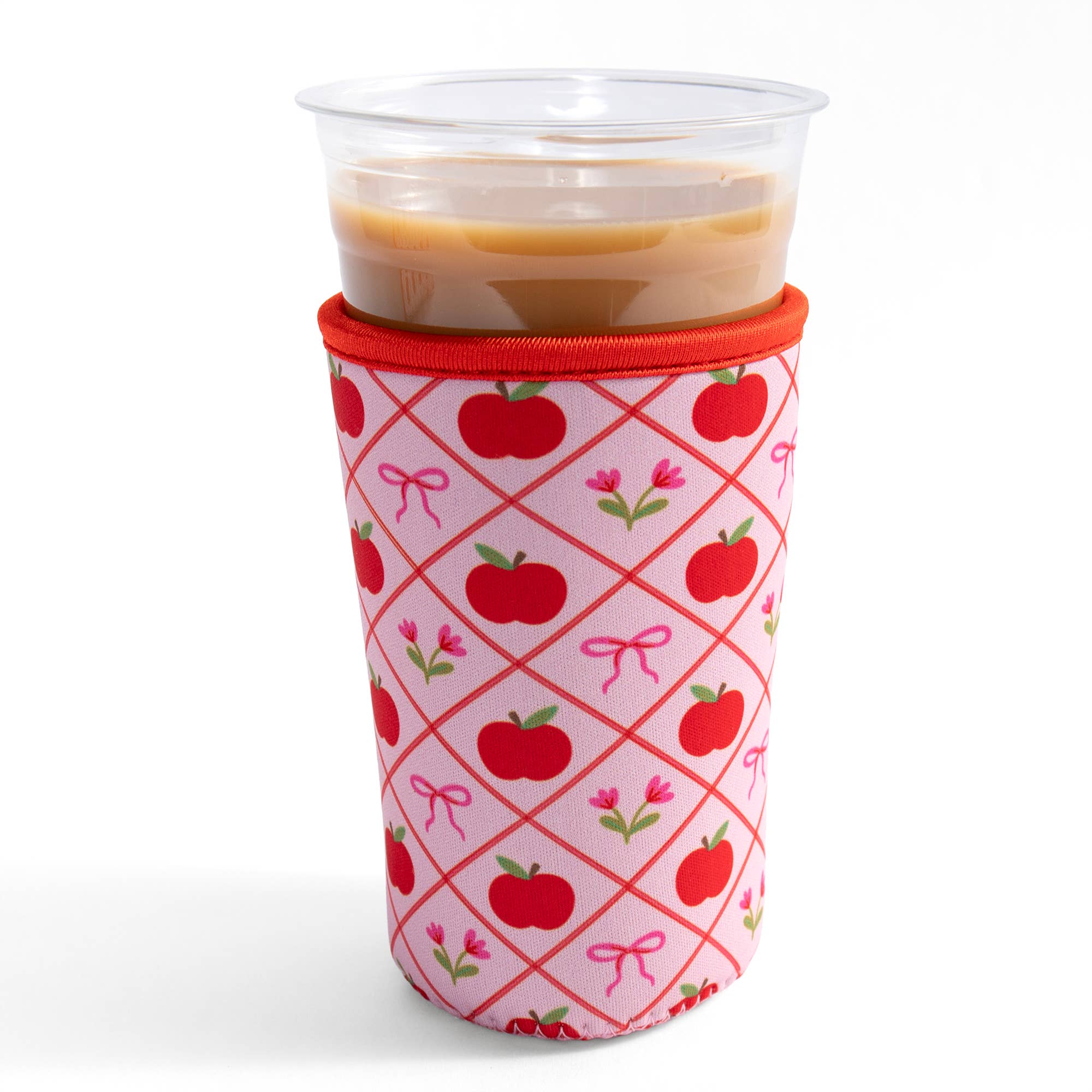 Apples & Bows Teacher Drink Sleeve