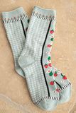 STRAWBERRY AND MULTI PATTERN SOCKS