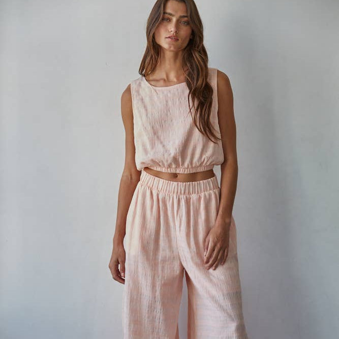 Cotton Spandex Round Neck Sleeveless Top