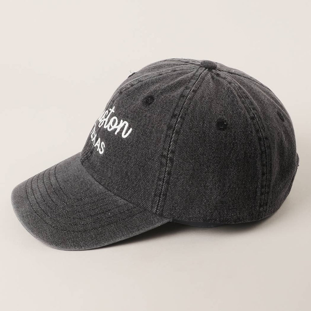 Custom Denim Embroidered Hat – Your City & State Design