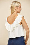 Ruffled Crop Blouse