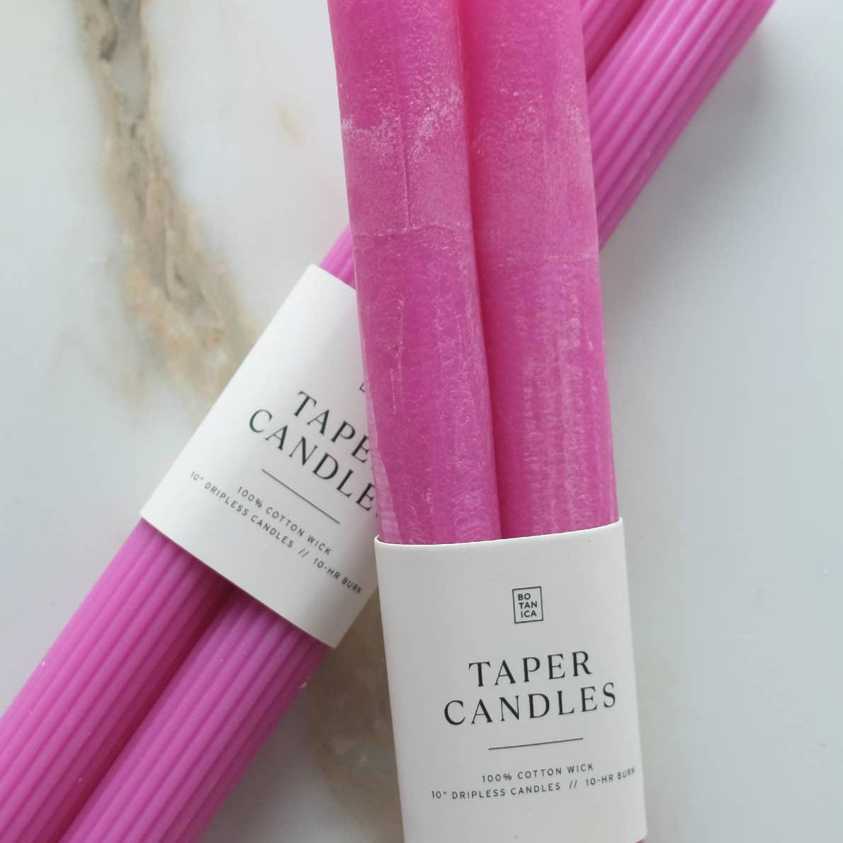 Taper Candle Pair, Wild Orchid