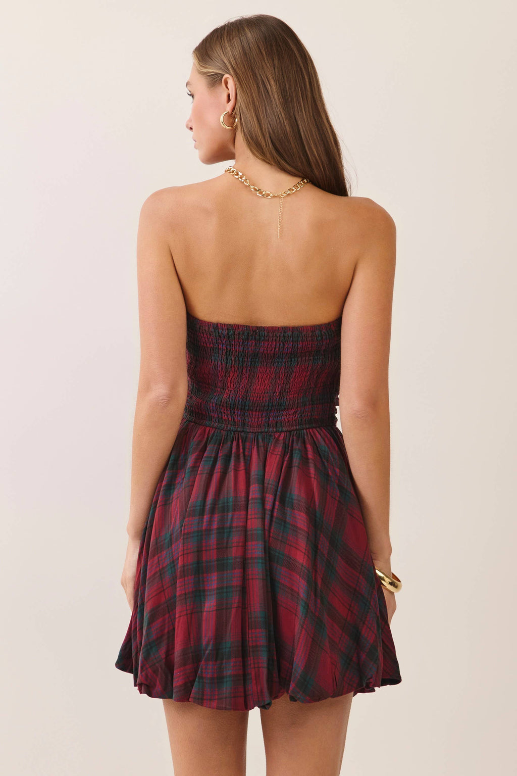 Scarlett Plaid Bubble Dress