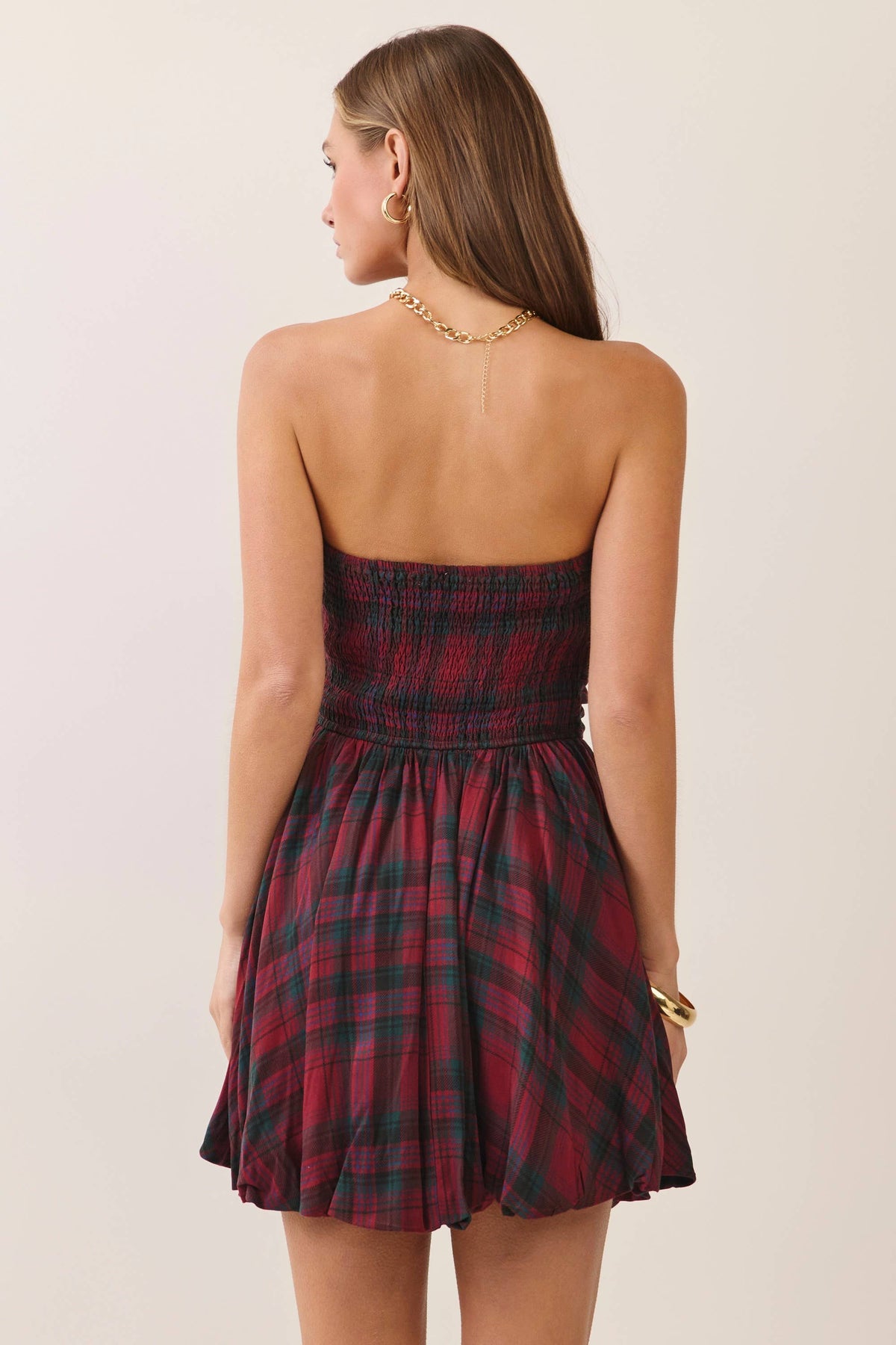 Scarlett Plaid Bubble Dress