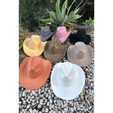 Best seller !!  Fashion Vegan suede  cowboy hat