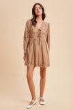 Embroidered Homestead Cotton Mini Dress