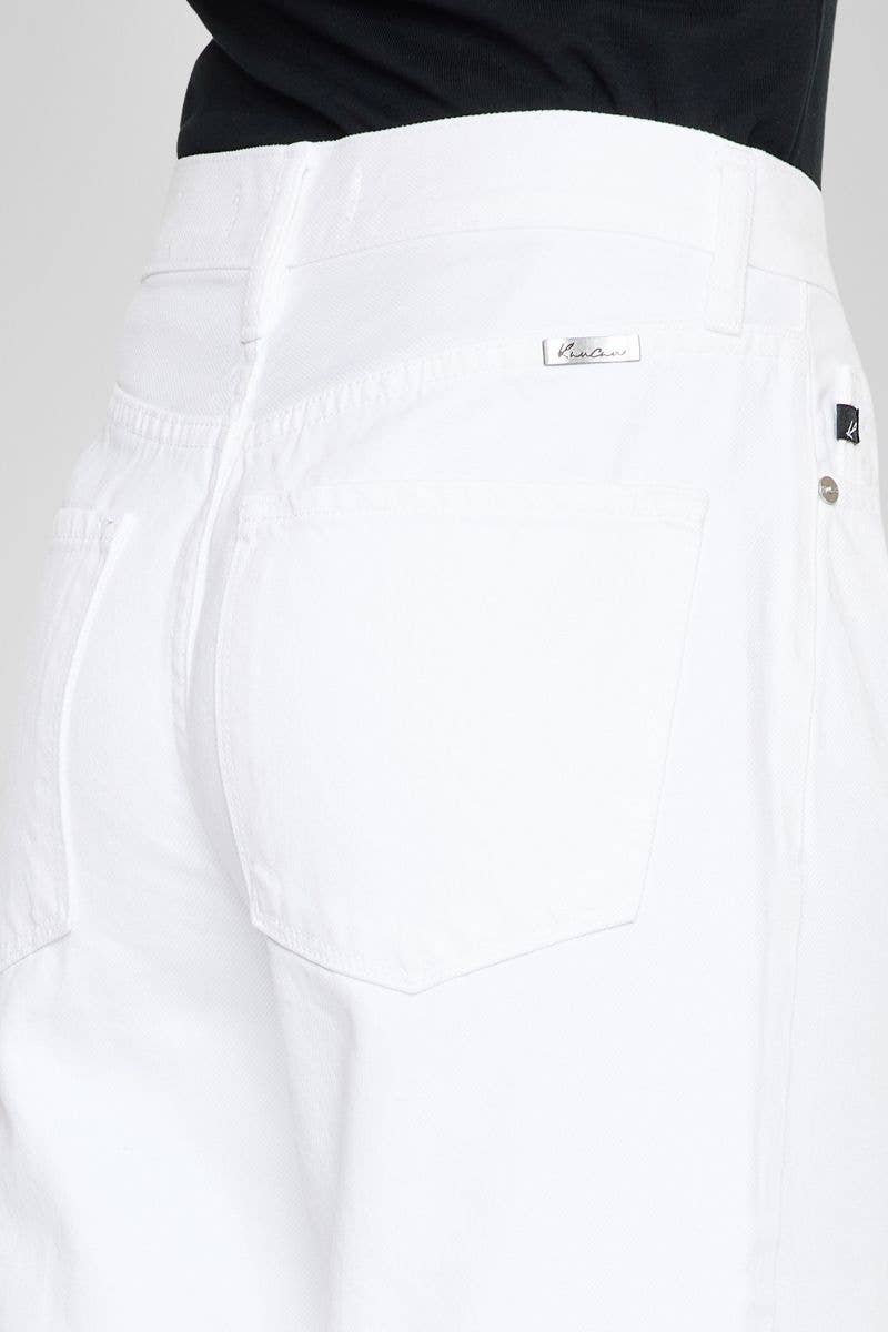 90’s Ultra High Rise Wide Leg Jeans – White