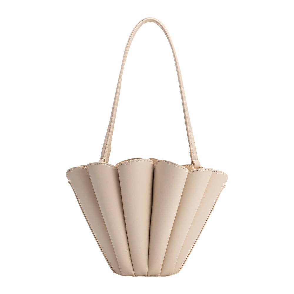 Shellie Bone Recycled Vegan Leather Shoulder Bag