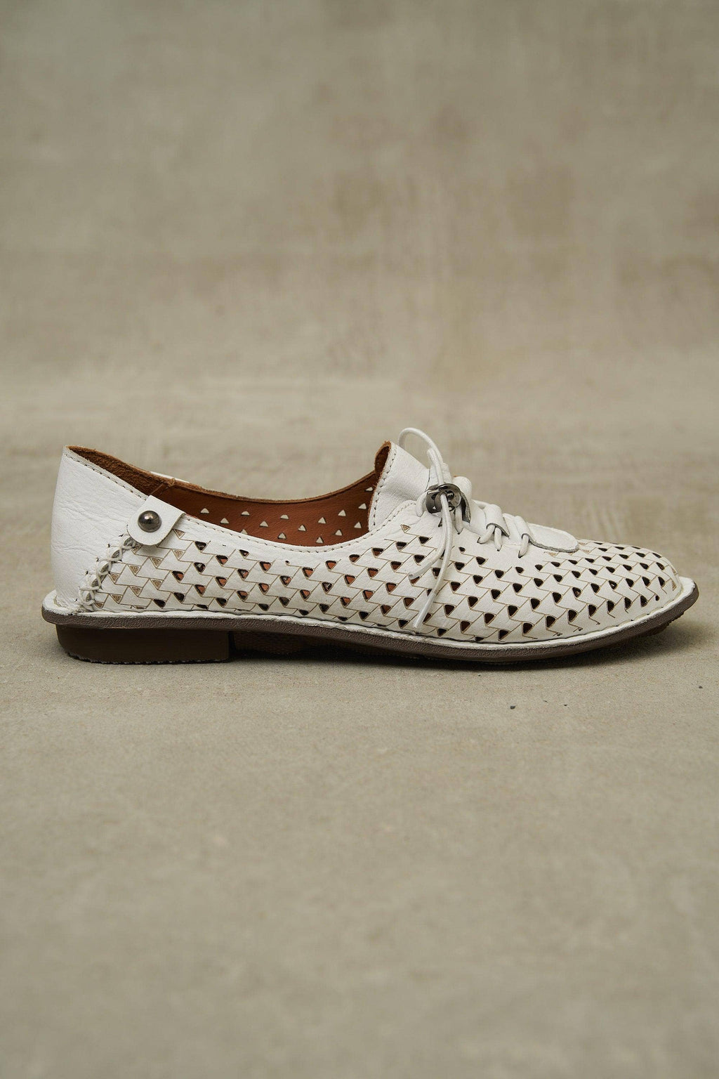 Olive JABIN Leather Flats