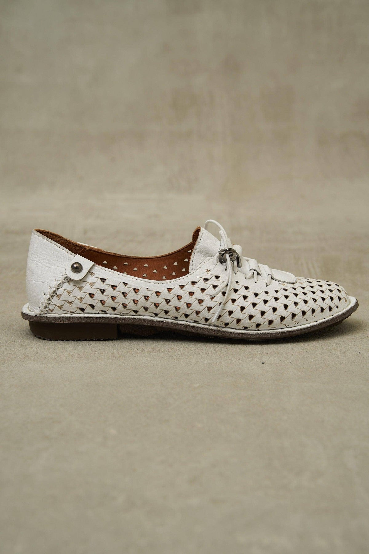 Olive JABIN Leather Flats