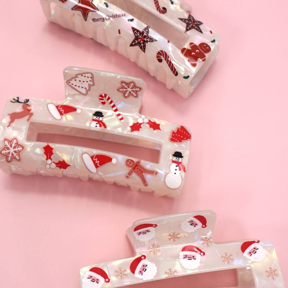 Holly Holiday Claw Clip