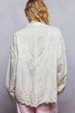 Flora Embroidered Scalloped Top