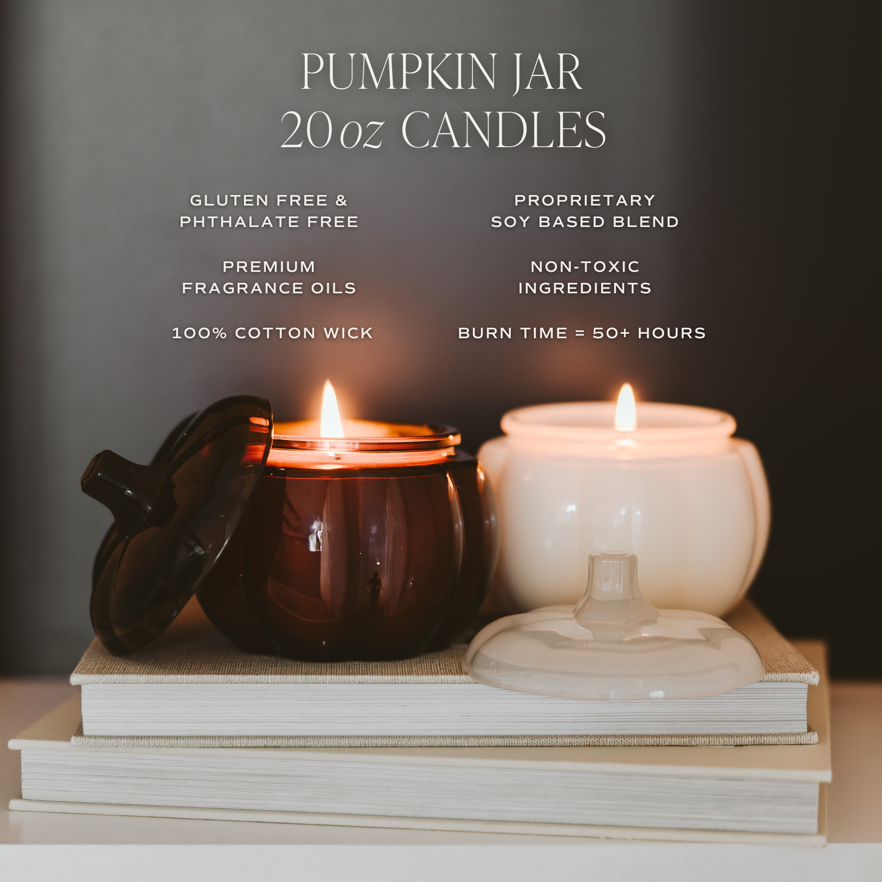 *NEW* Warm and Cozy Soy Candle - 20oz Pumpkin Jar - Decor- CLEARANCE