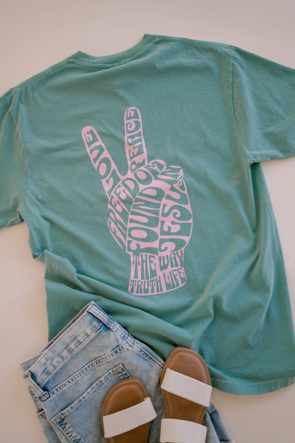 The Way Tee - Seafoam | Christian Tee 