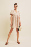 Embroidered Mini Dress