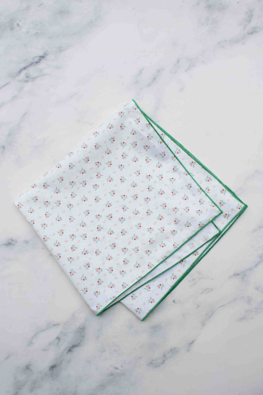 Mini Rosebud Cotton Square Scarf