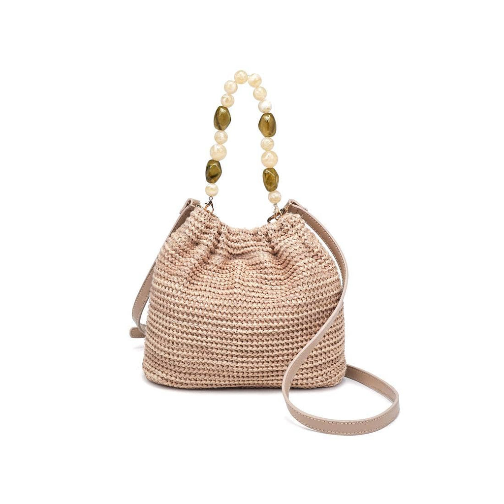 Emery Beaded Handle Crossbody Bag