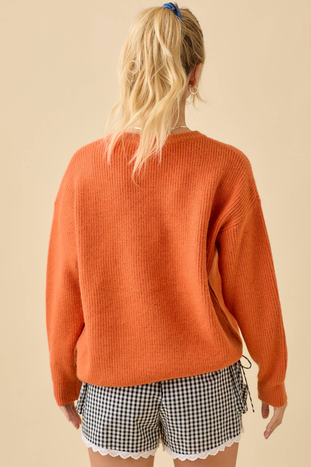 Georgia Pumpkin Patchwork Sweater