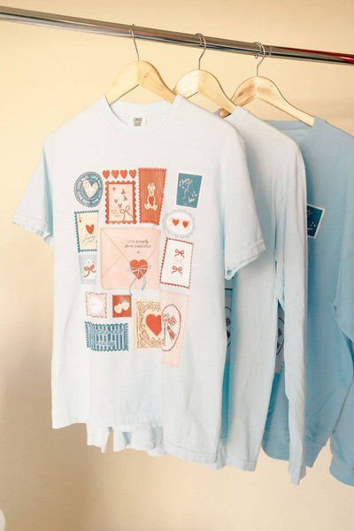 Valentine Stamp Graphic Short Sleeve