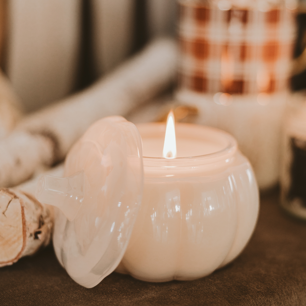 *NEW* Warm and Cozy Soy Candle - 20oz Pumpkin Jar - Decor- CLEARANCE