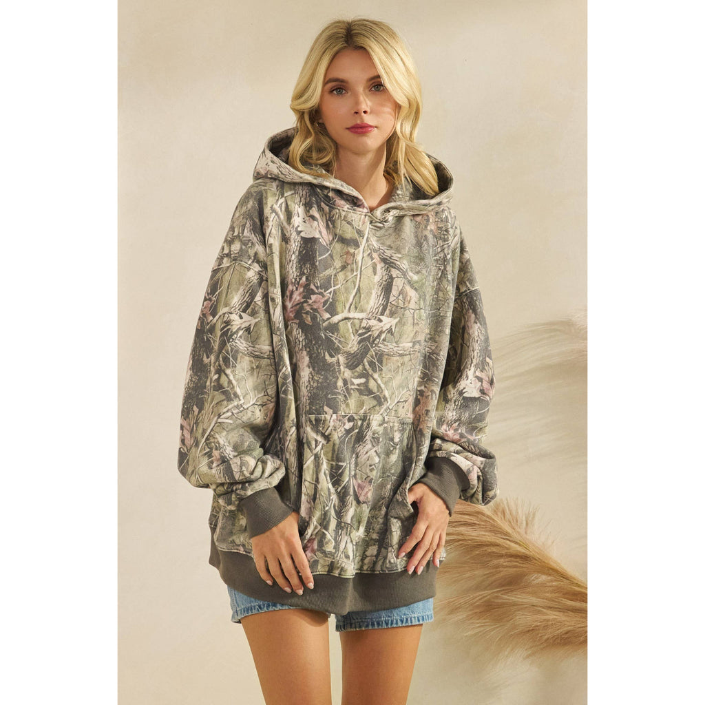 Printed Fleece Hoodie