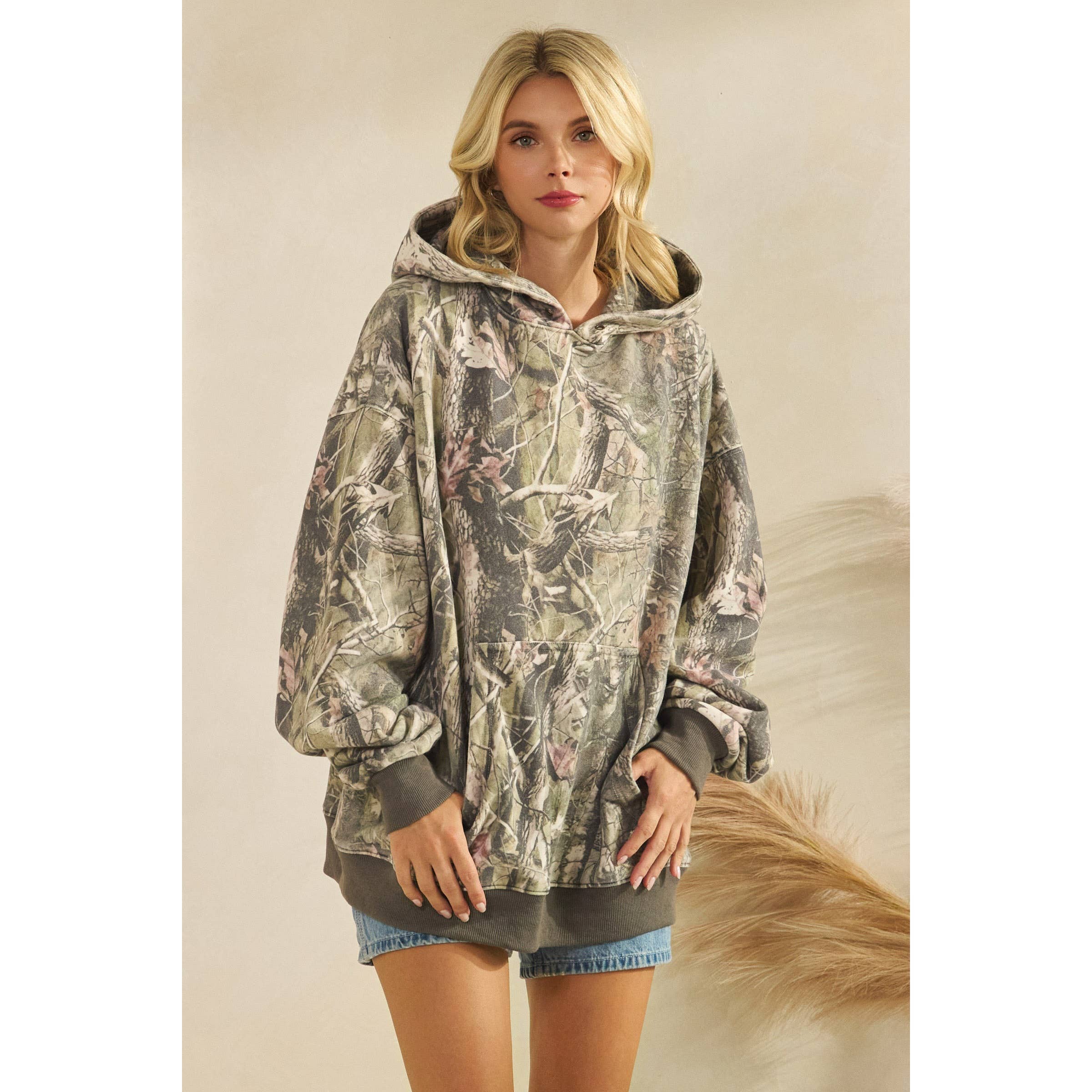 Printed Fleece Hoodie