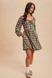 TARTAN MINI DRESS