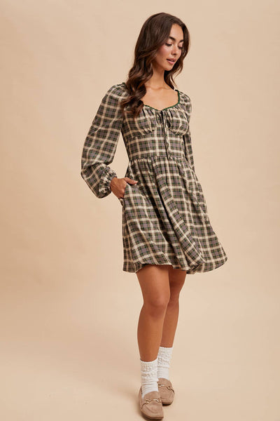 TARTAN MINI DRESS