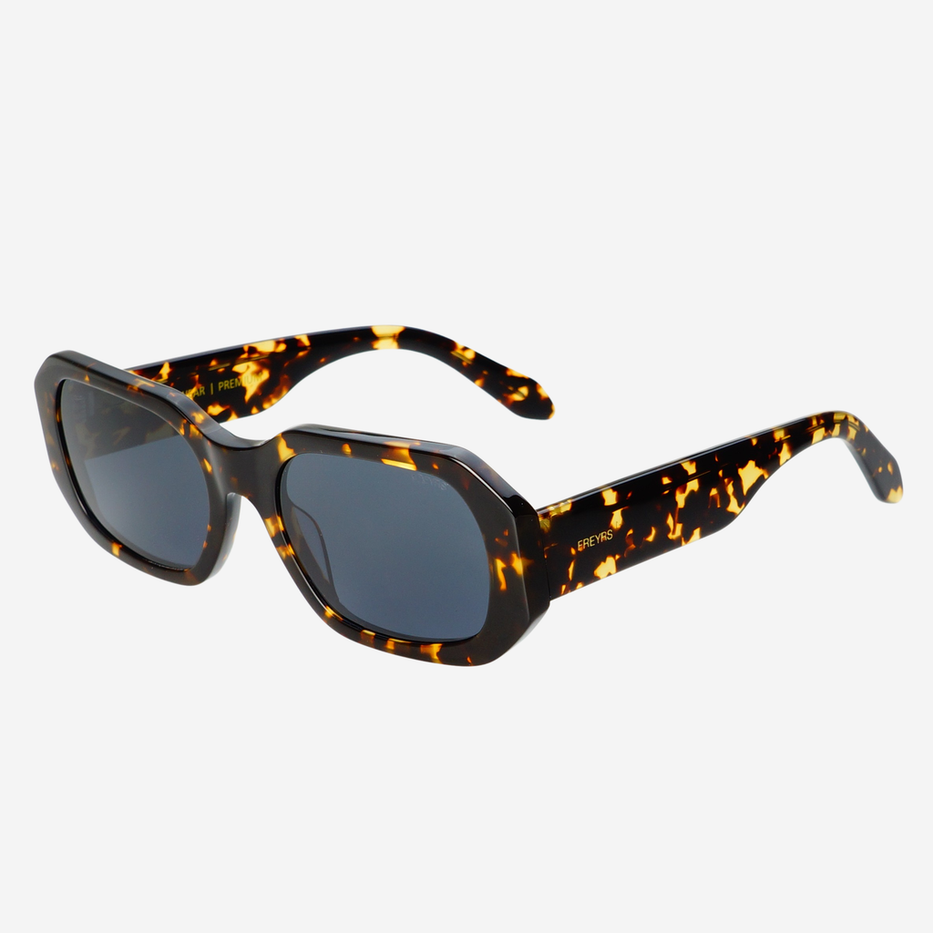 Onyx Acetate Womens Rectangular Sunglasses