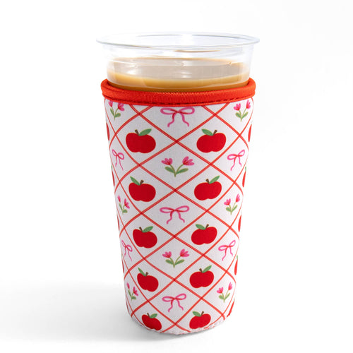 Apples & Bows Teacher Drink Sleeve
