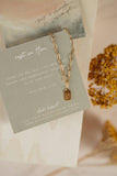 Rest in Him Mini Tag Necklace | Christian Jewelry