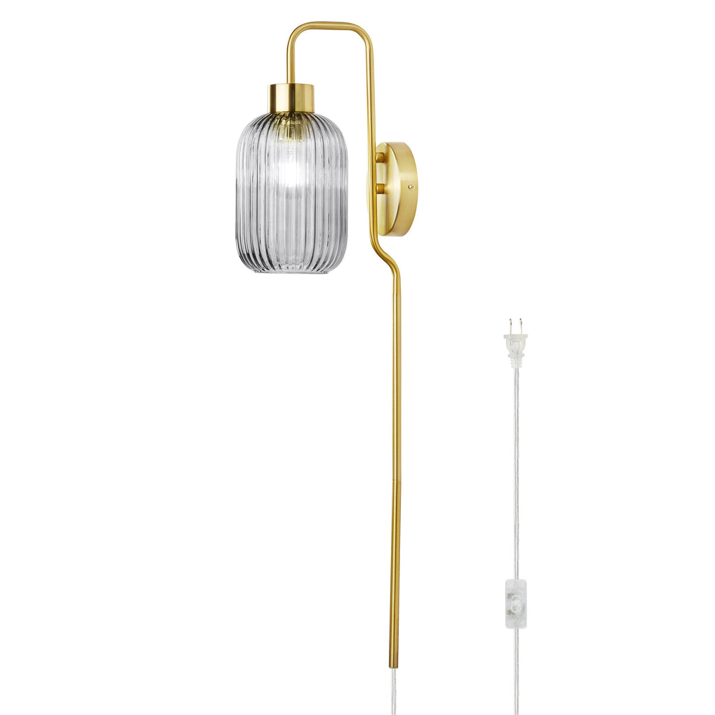 32"H Davia Retro Wall Sconce Pink, White, Smoke, or Green