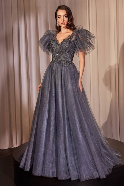 EMBELLISHED TULLE A-LINE DRESS
