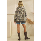 Printed Fleece Hoodie