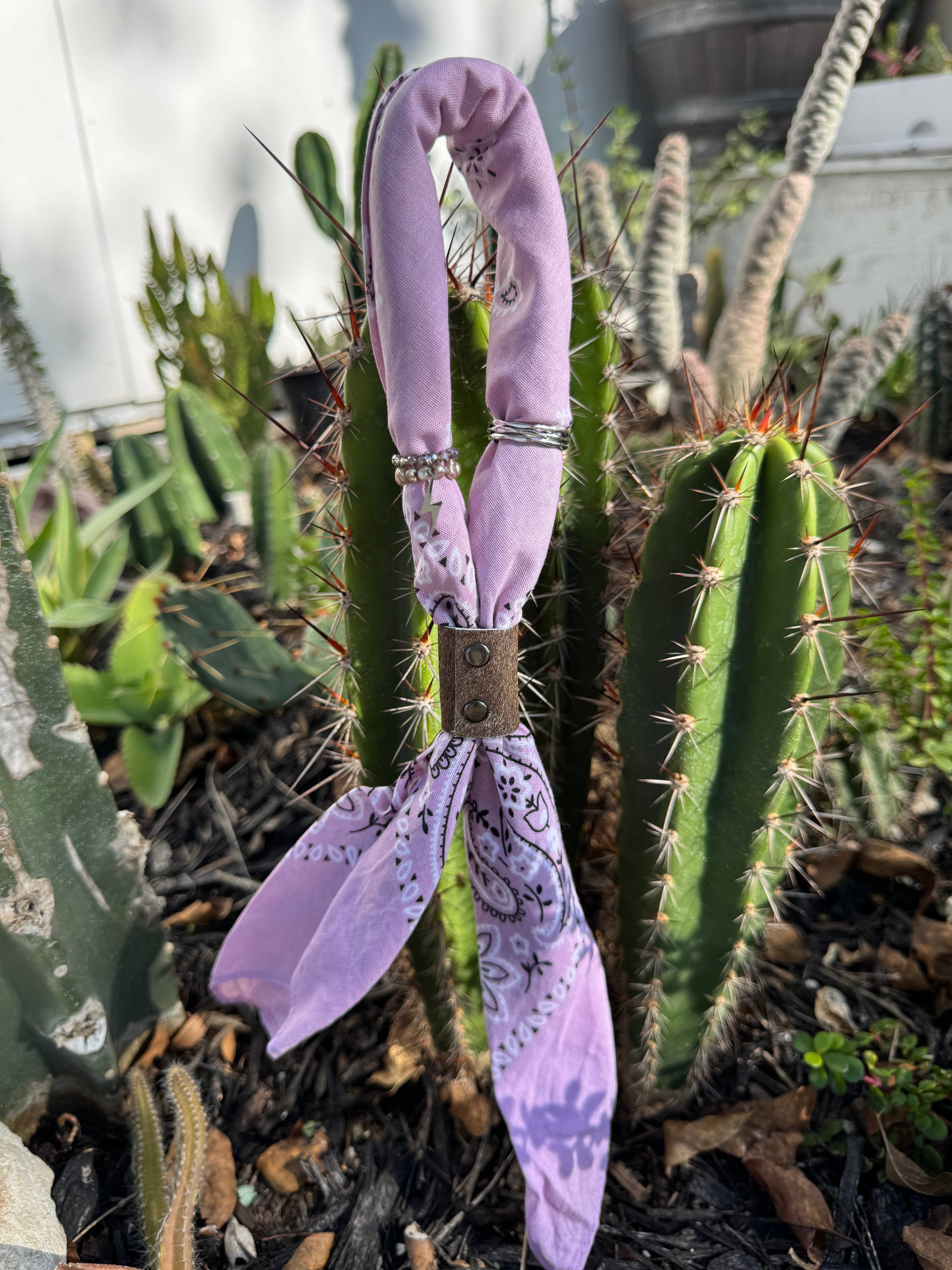 Lavender Hand Dyed Bandanas 