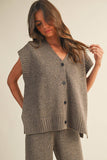 The Marlowe Speckled Knit Vest – Cocoa