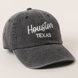 Custom Denim Embroidered Hat – Your City & State Design