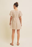 Embroidered Mini Dress